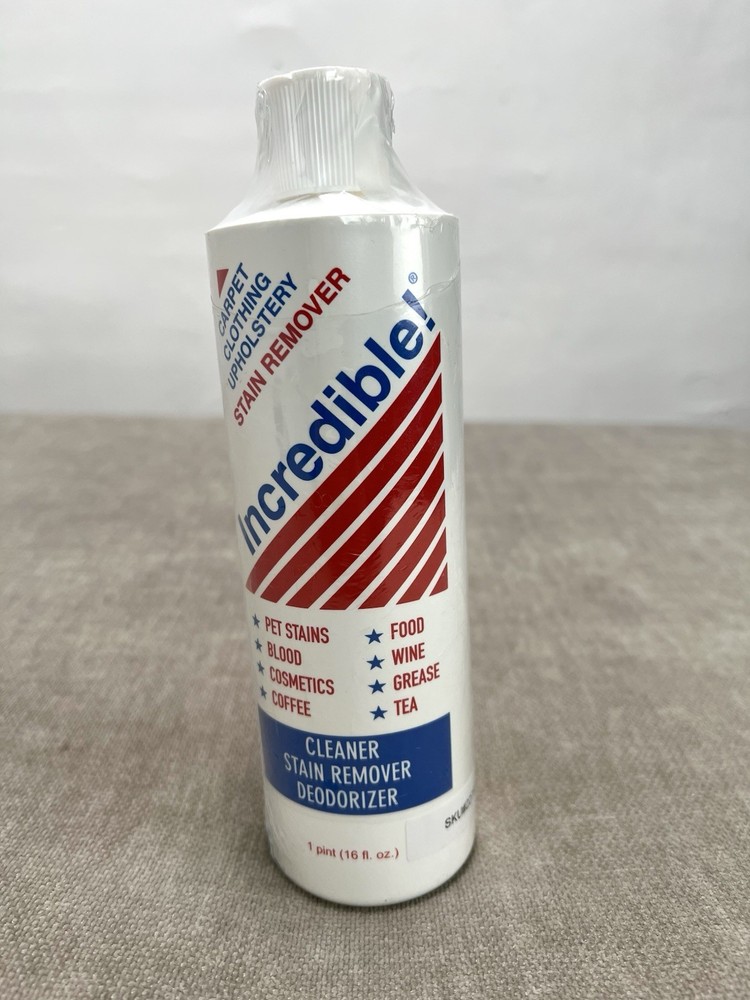 INCREDIBLE! Cleaner Stain Remover Carpet Upholstery Deoderizer 16oz Sealed