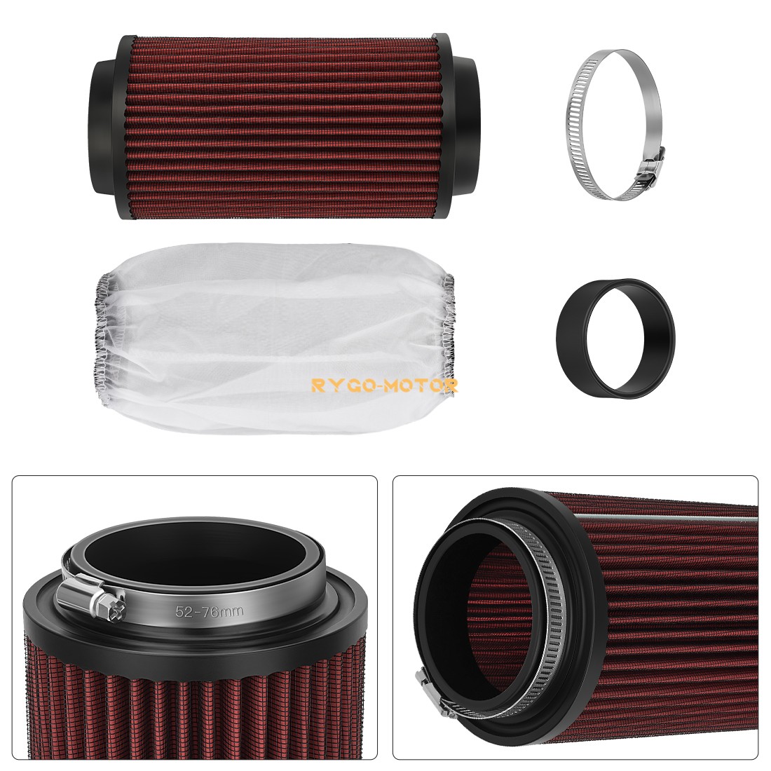 Air Filter w/ Prefilter Air Sleeve Kit For Polaris Sportsman 400 450 500 570 600