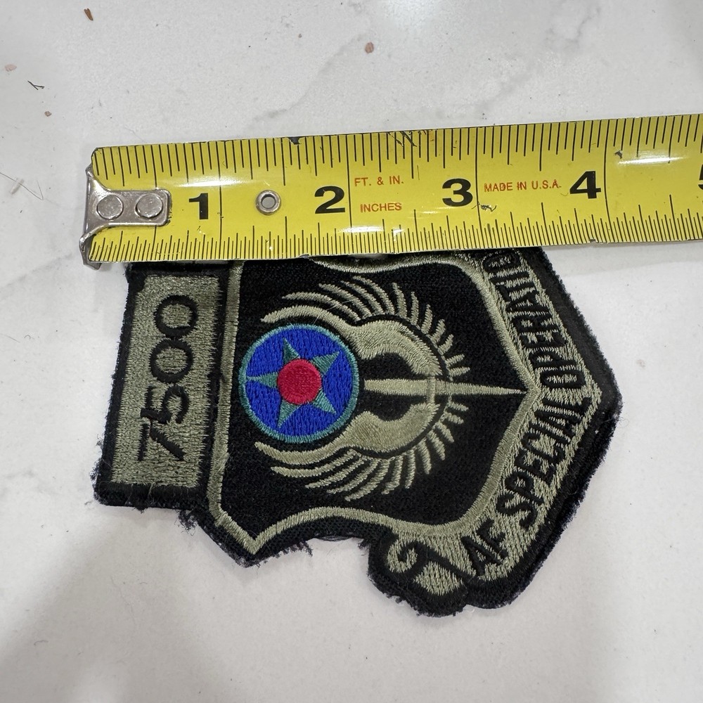 USAF Special Operations 7500 Hours Patch Diamond