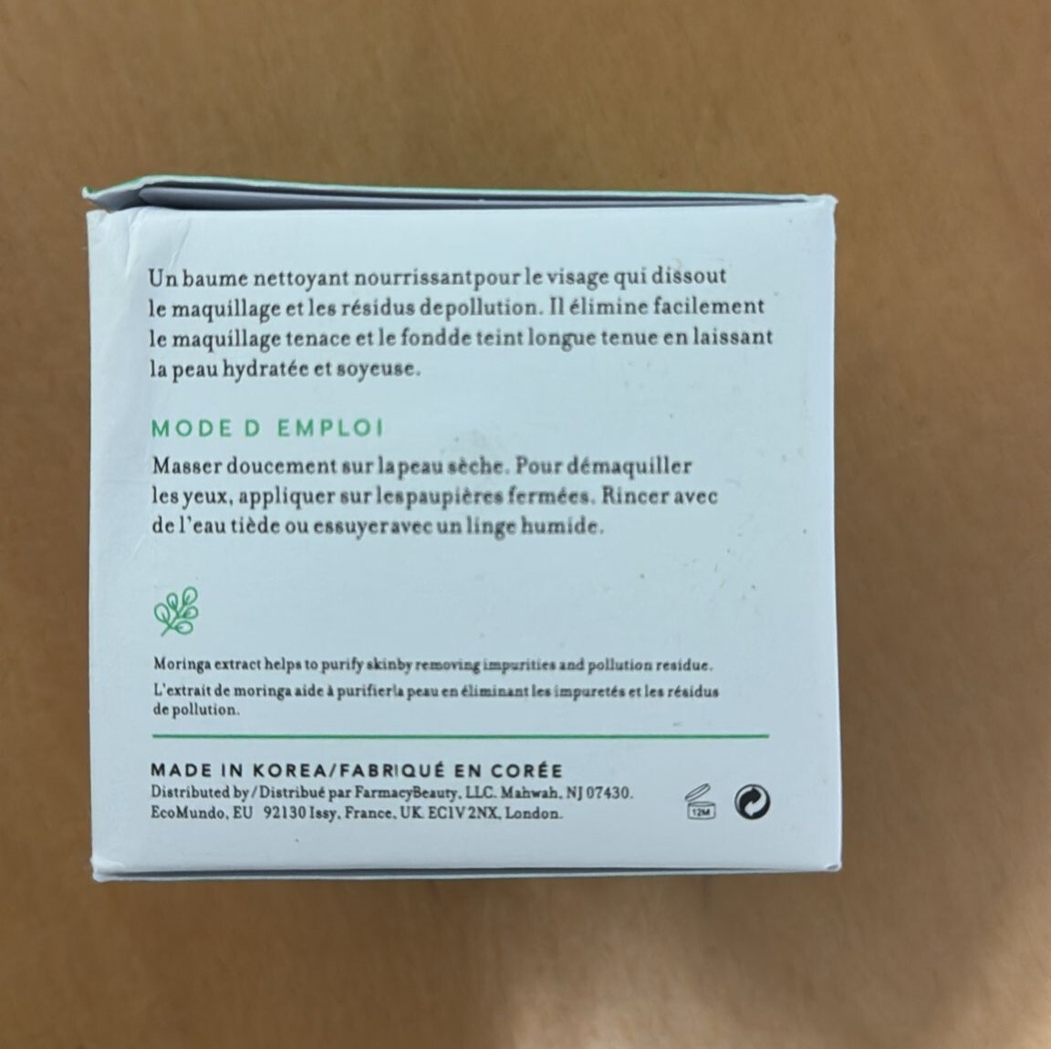 Farmacy Green Clean Makeup Remover Balm 3.4 oz (100mL) - Natural Cleanser