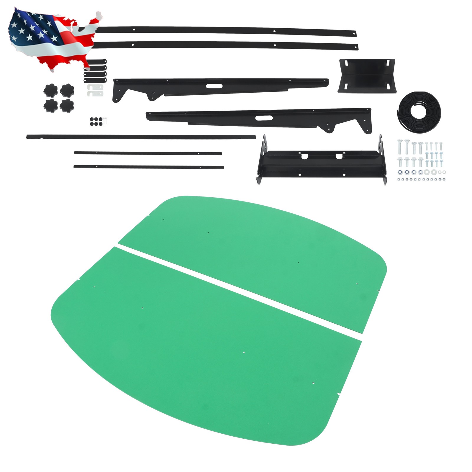 Green Tractor Tuff Top Canopy 52"×52" For 2" x 2" or 2" x 3" Rops Mower Umbrella