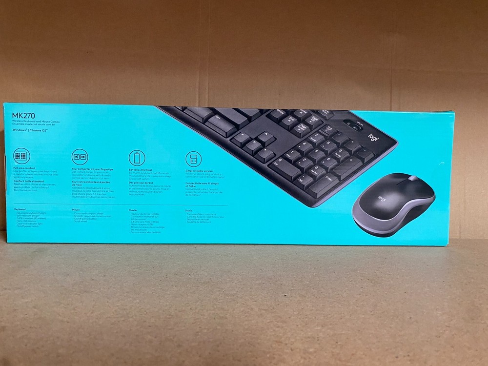 Logitech MK270 Wireless Keyboard and Mouse Combo (920-004536)
