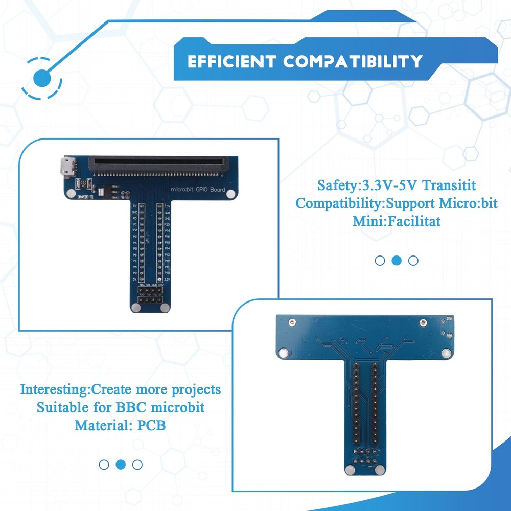 T-Type Expansion Adapter for Microbit Breadboard Python Graphical Program8454