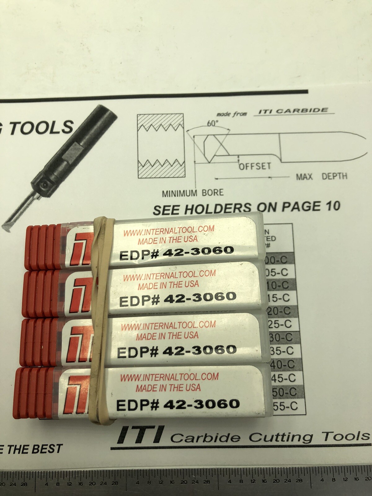 NEW ITI Internal Tool #42-3060 Thread Mill.LOT OF 4 See Photos.