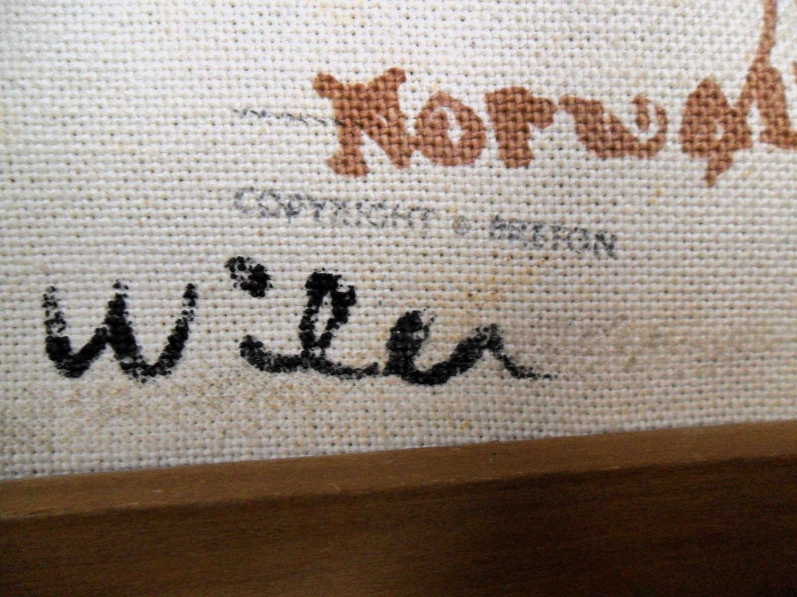 Large US Rev. War cloth wall hanger by Walter Iler.