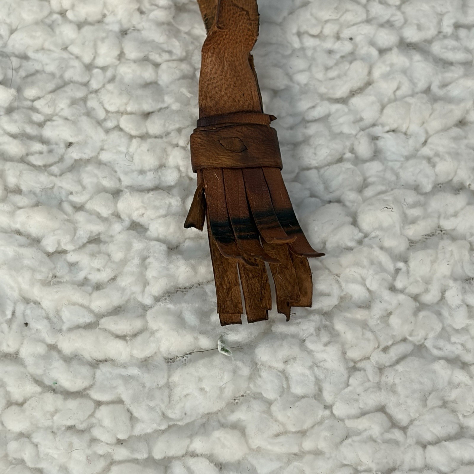 Vintage Fulani Straw Leather Hat Mali Wodaabe Tribe West Africa Mopti Cattle