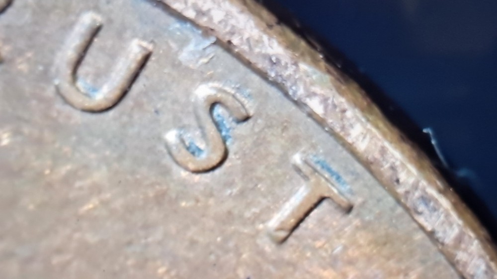 PAW PRINT MINT ERROR OR POST MINT DAMAGE?MACHINE DOUBLING, THIN COPPER LAYER#519