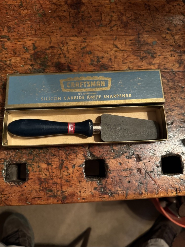 Craftsman Knife Sharpener Vintage Silicon Carbide
