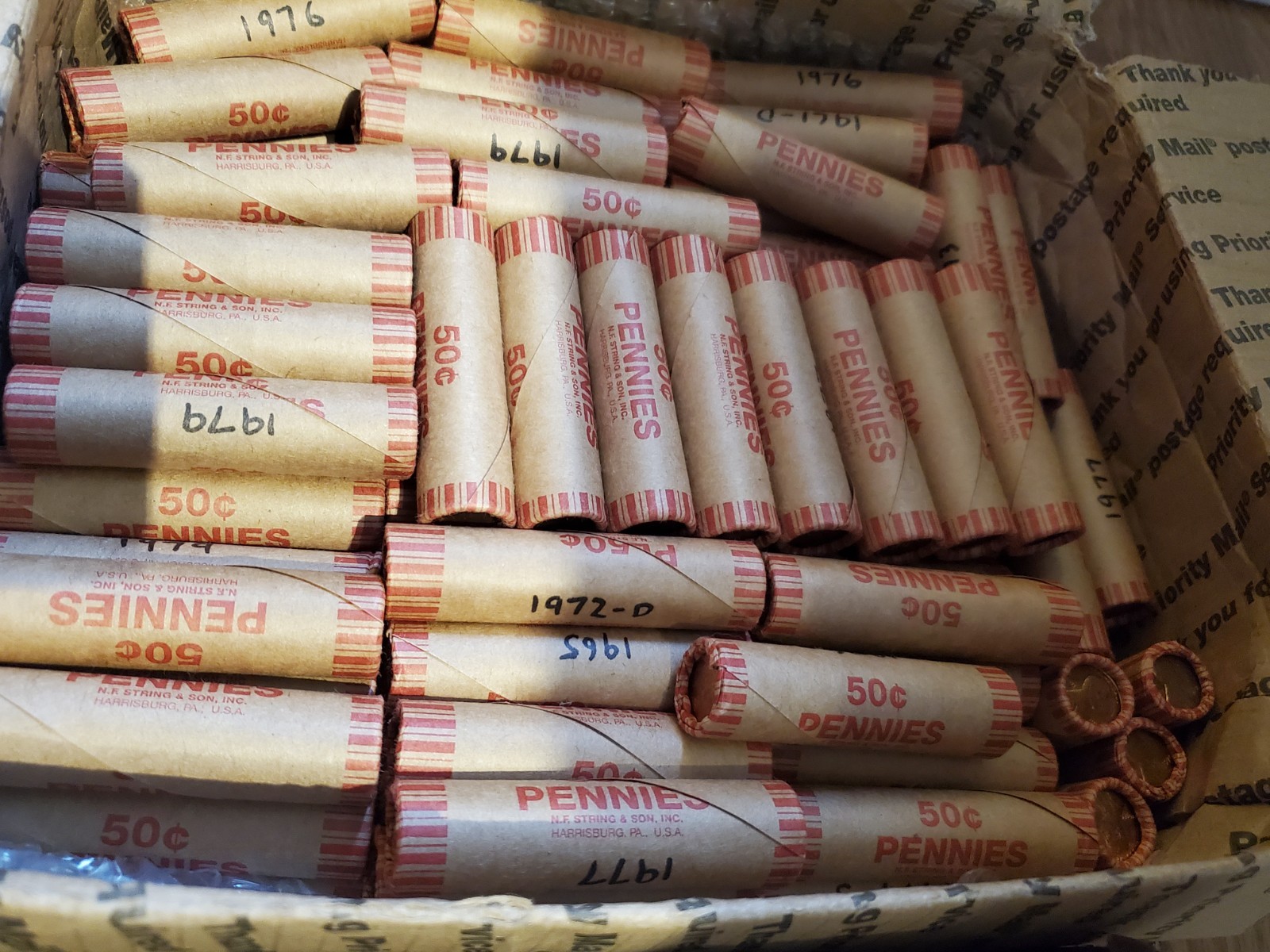 BULK REDUCED PRICE! Pre-1982 Copper Pennies: 95 percent Pure Lincoln Memorial