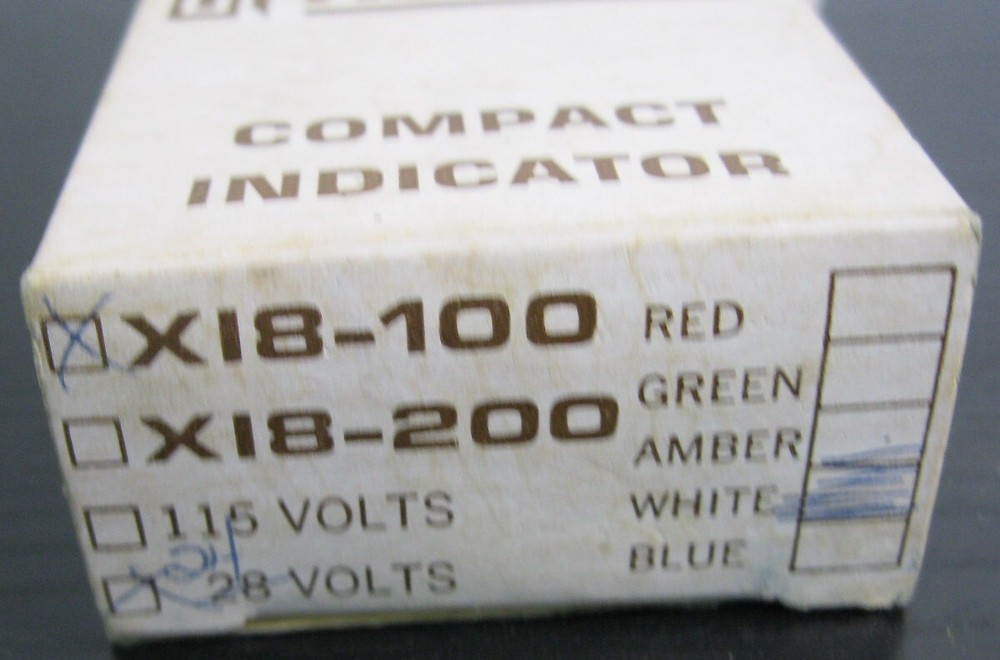 Ronan X18-100 Compact Indicator Light White 24V