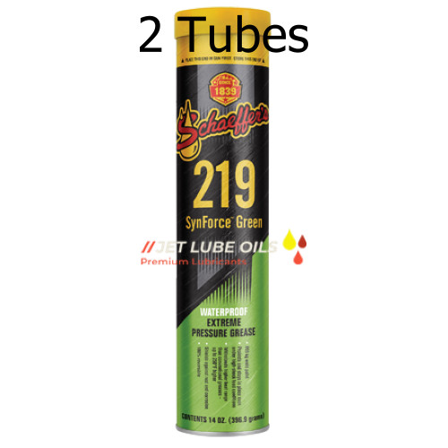 Schaeffer's 219 SynForce Green Waterproof Grease NLGI #2 2 Tubes