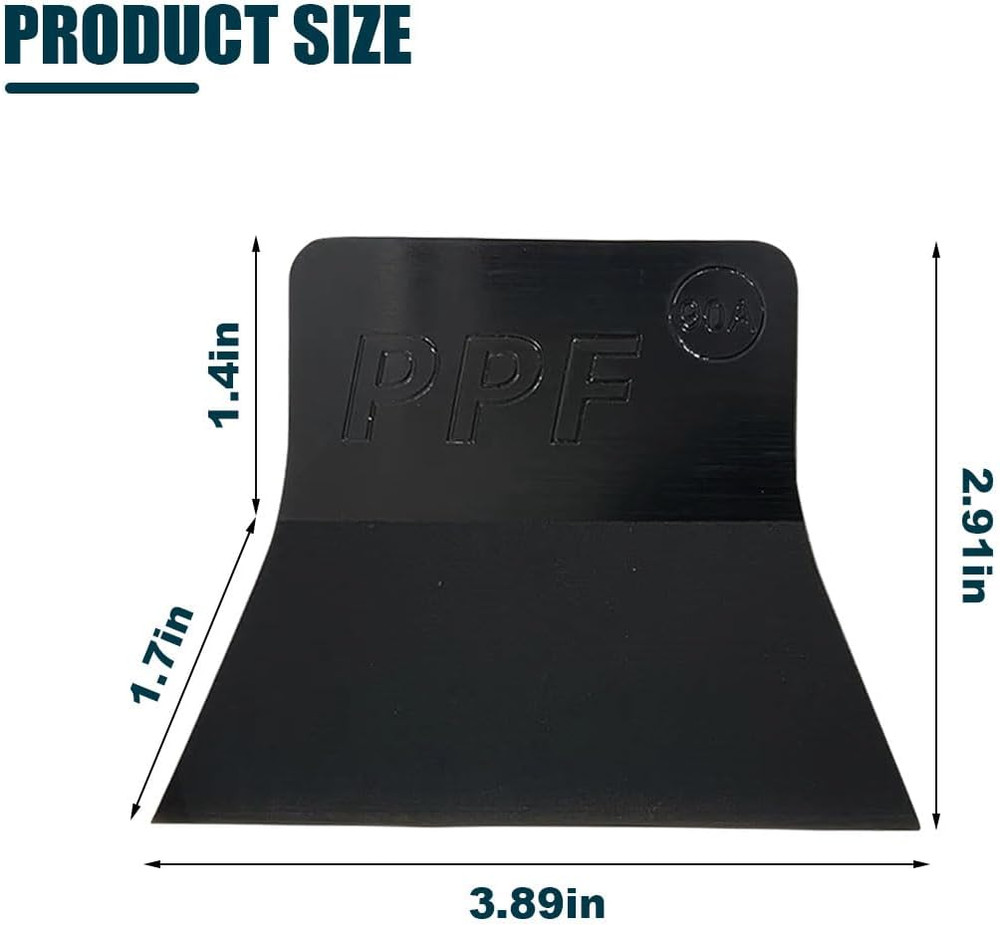Window Tint Squeegee, PPF Squeegee Vinyl Wrap Tool, 90A Hardness Anti-Scratch...