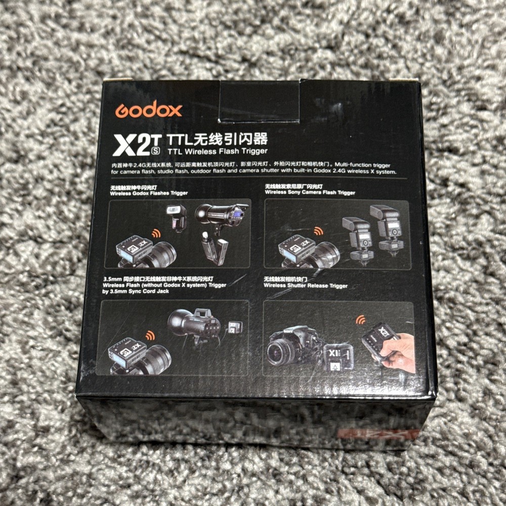 Godox X2T-S TTL Wireless Flash Trigger 2.4G Bluetooth Transmitter Brand New!