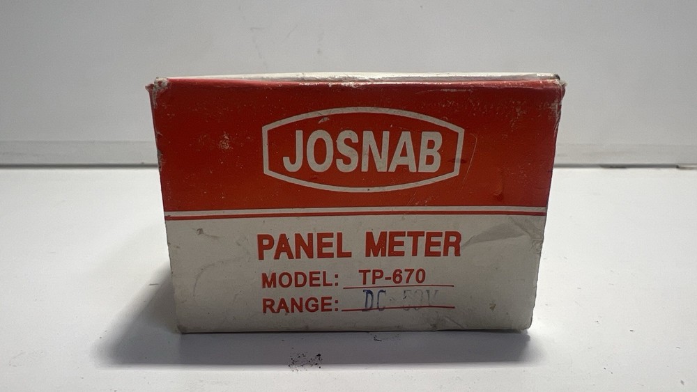 Josnab PANEL METER MODEL TP-670  DC 50V