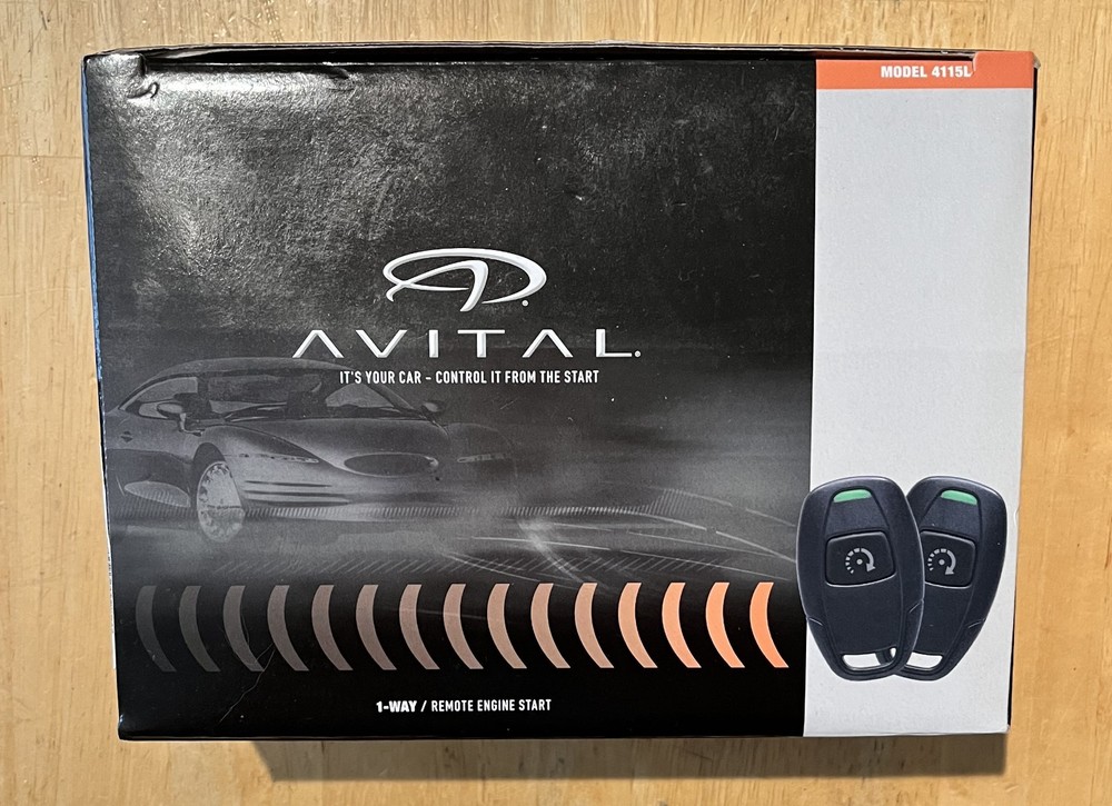 AVITAL 1-Button Remote Start with Unlocking. Model: 4115L.