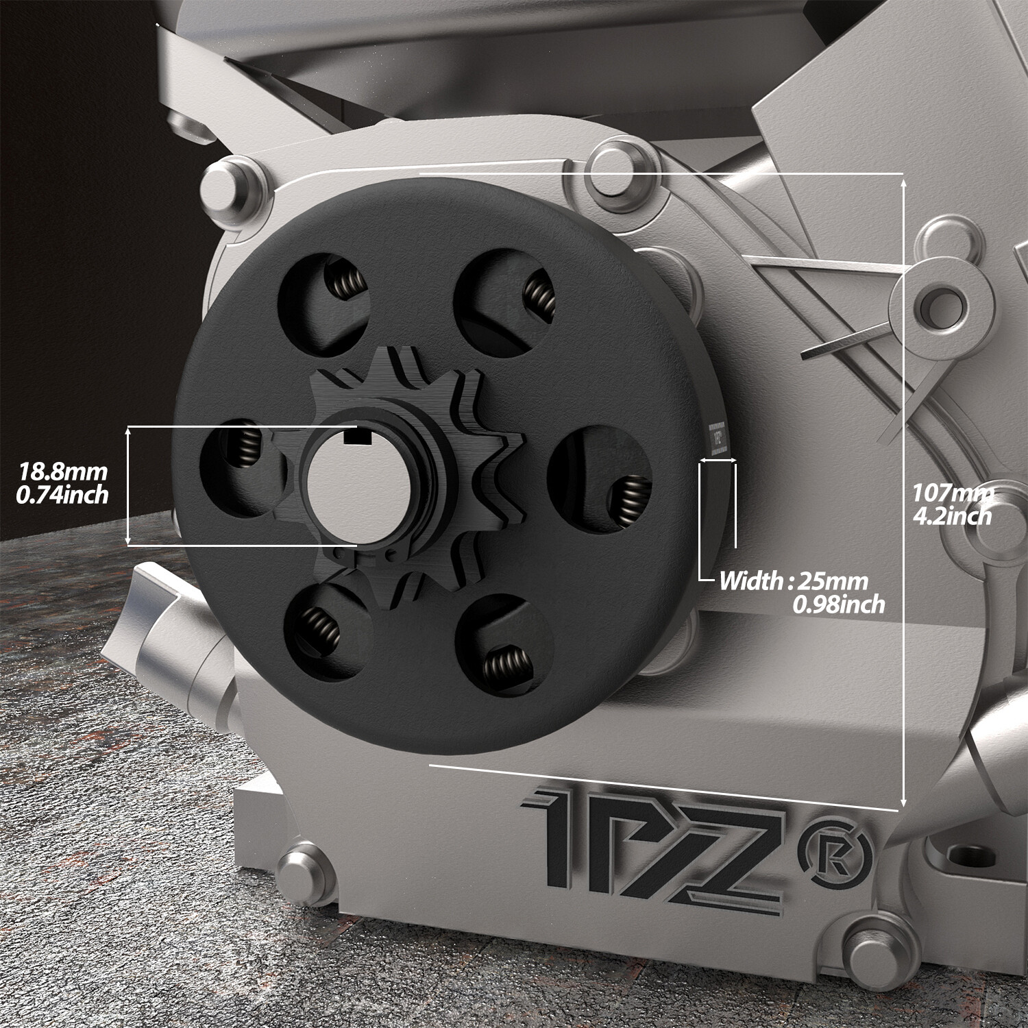 10T Centrifugal Clutch For Honda Cloned Engines GC160 GC190 GX120 GX140 GX160