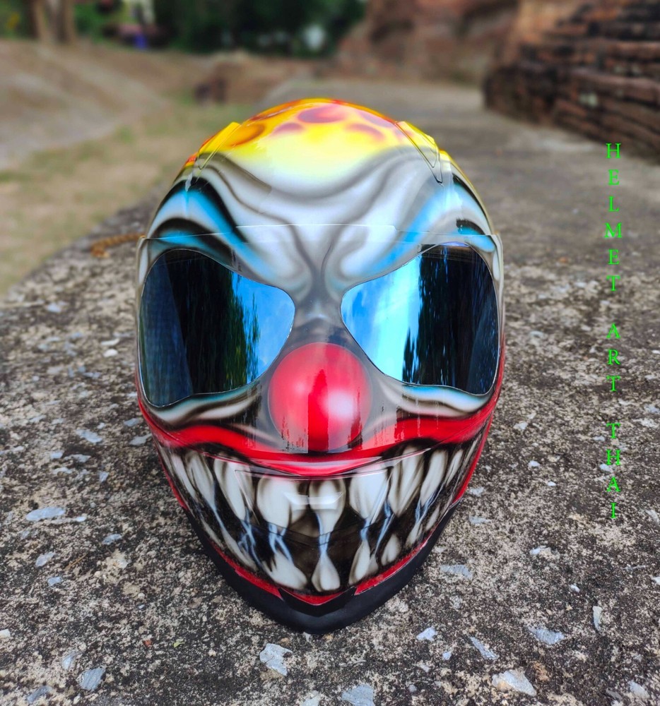 SCARY CLOWN Custom Motorcycle Helmet