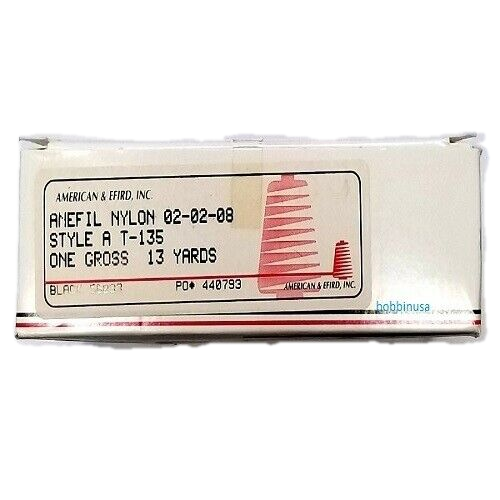 A&E Anefil Nylon Prewound Small Bobbins Black T-135