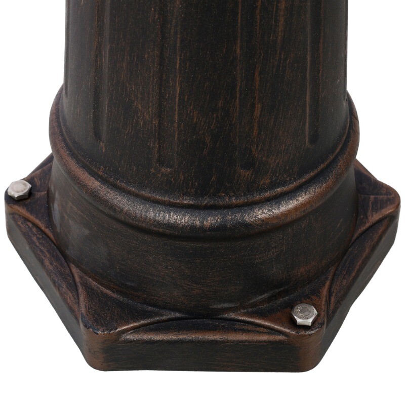 Mailbox Post Light Combination Kit Post with Mailbox Fluted Base Decorative