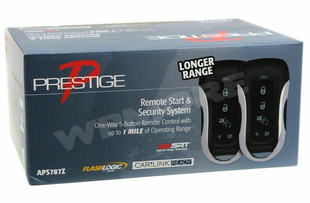 Prestige APS787Z Remote Start & Security 1-Mile + Flashlogic FLCAN Bypass Module