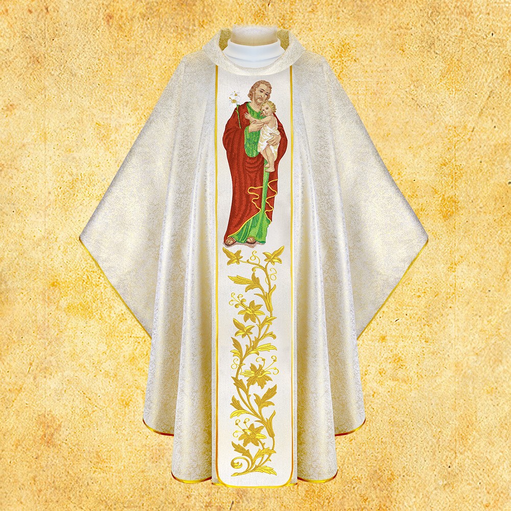 Chasuble embroidered "St. Joseph"