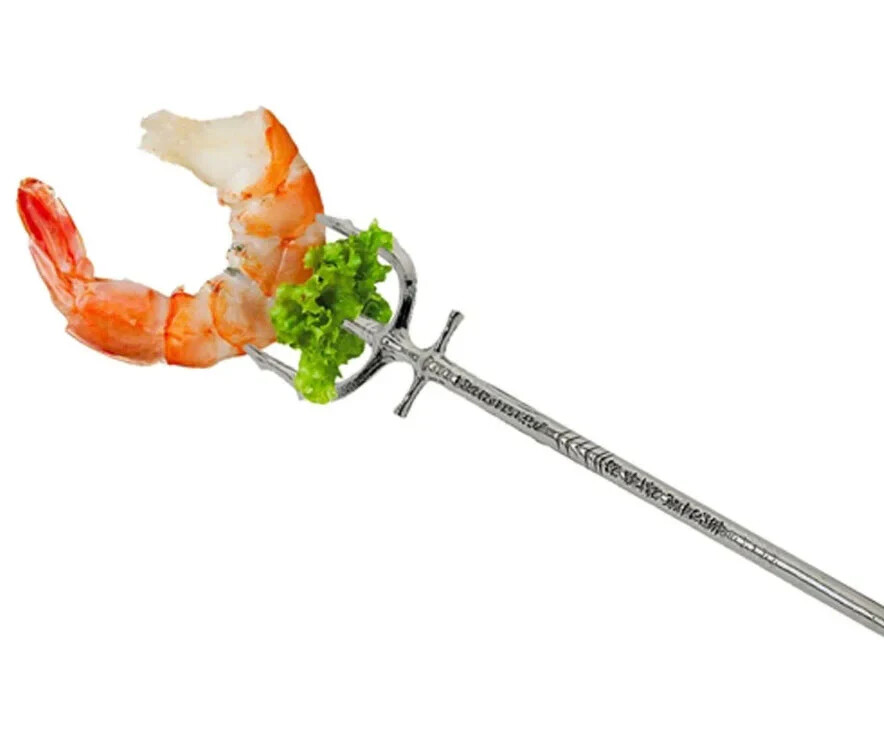 Aquaman Silver Trident Exclusive Cocktail Fork Set