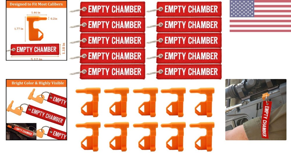 10 High-Quality Durable Chamber Safety Flags with Tags - Versatile Design