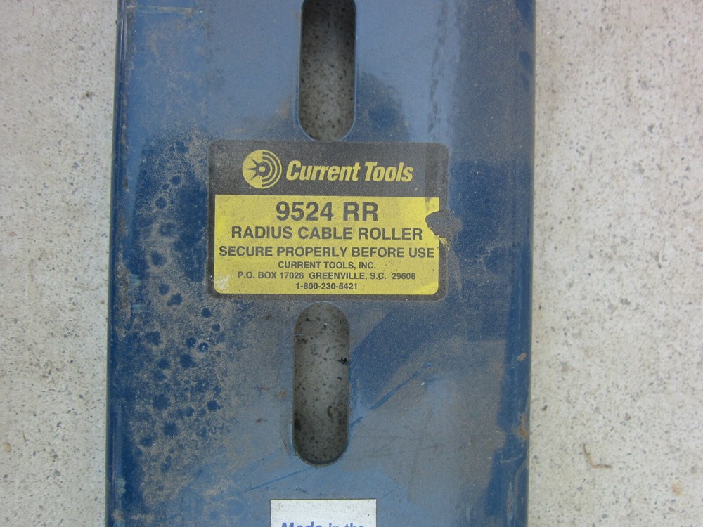Currents Tools 95036RA 9530RR 9524RR 9518RR Right Angle Radius Cable Roller