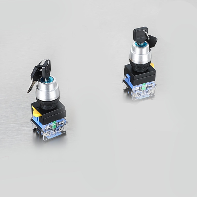 22mm Security Key Switch Lock Power Locks Rotary Switch On/Off 2/3 Position