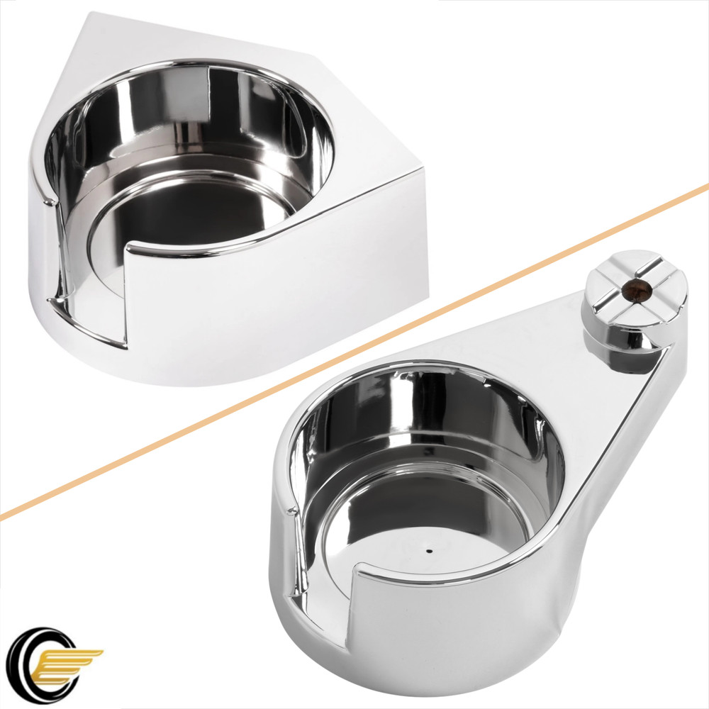 Chrome Plastic Cup Holder For Freightliner Classic/ FLD 87-10 Passenger/ Driver