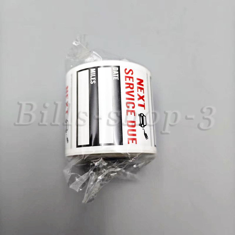 300PCS Oil Change Service Reminder Stickers Window Lite Sticker Pack 2"x2" NEW