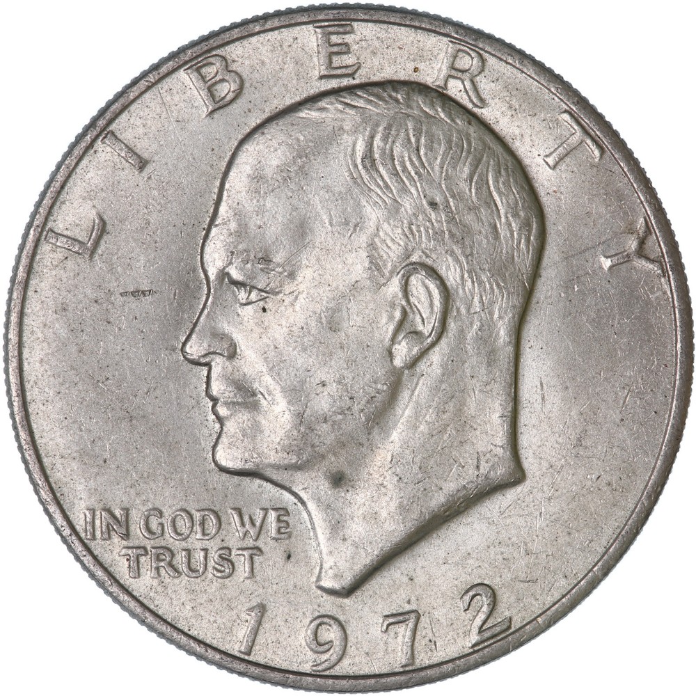 1972 (P) Eisenhower Dollar Type 3 AU Ike