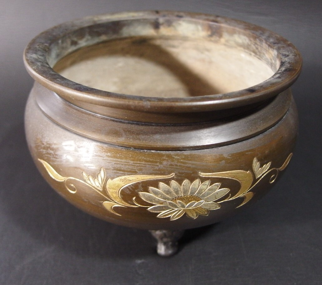 ib2402 JAPANESE BUDDHIST INCENSE BURNER INCENSE STICK STAND for BUDDHIST ALTAR