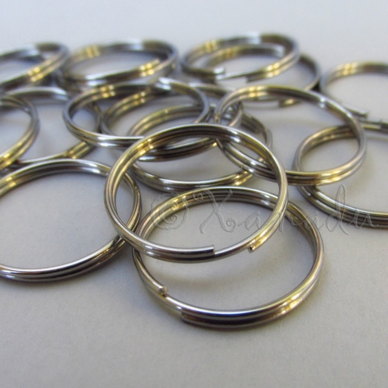 Split Rings 20mm - 10/20/50 Stainless Steel 2mm Key Chain Rings F2288