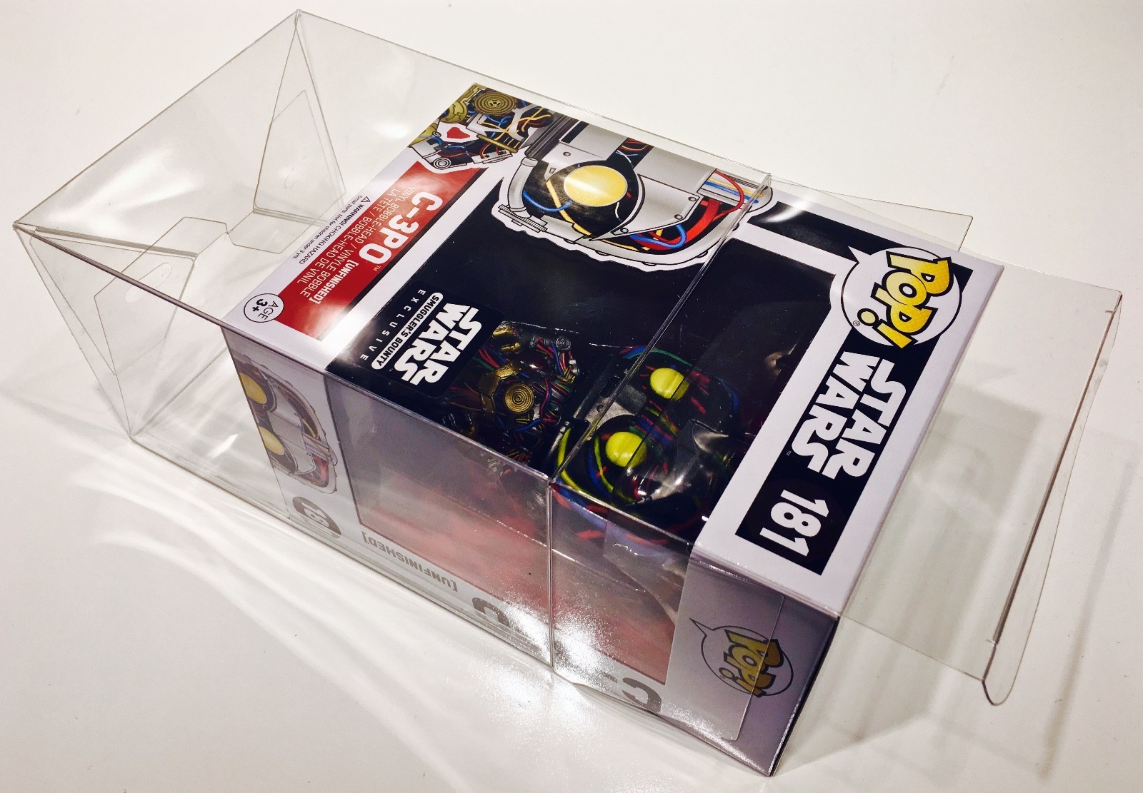 3 FUNKO POP 4" Crystal Clear Box Protectors Custom Acid Free Display Cases