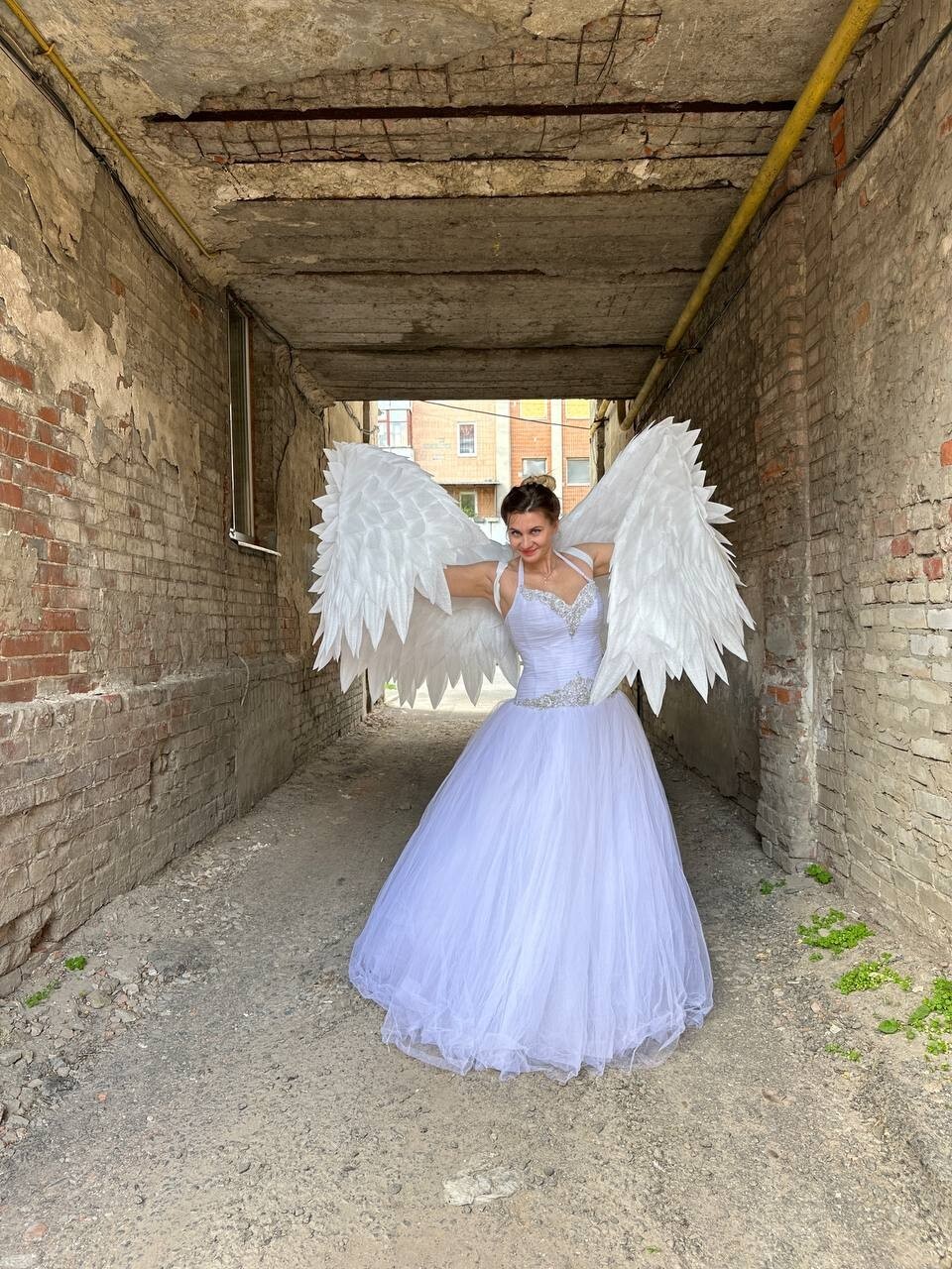 Cosplay White Costume Angel Wings Christmas White Festival Fantasy Sexy Props