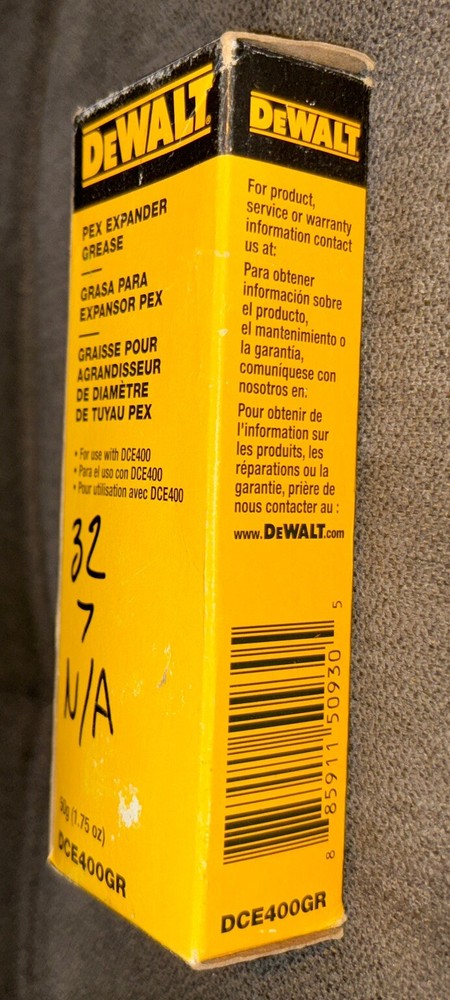 DEWALT PEX 2.04-oz Expander Grease Model#DCE400GR