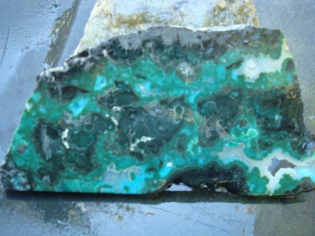 chrysocolla 4  slabs bisbee mine