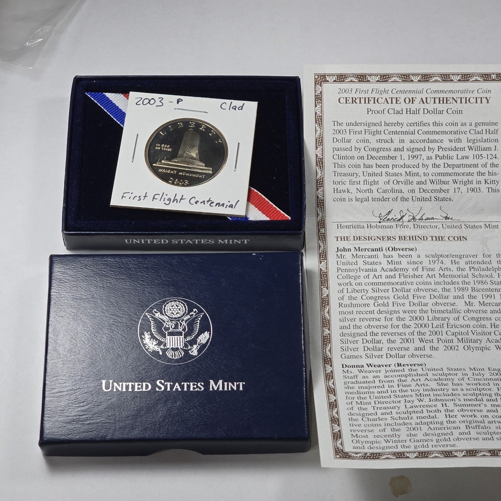 2003-P First Flight Centennial Commorative Clad Half Dollar