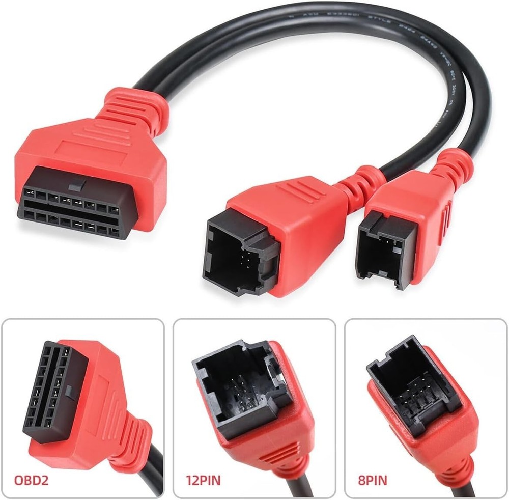 Car Cable Adaptor for 12+8 Programming Cable Connector, Vehicle OBD2 Diagnostic