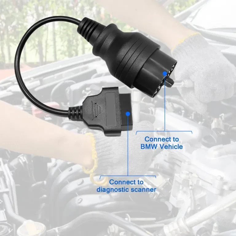 OBD2 Adapter for 20Pin Plug DiagnosticConnector Cable for E34, E36, E38, E39,M3