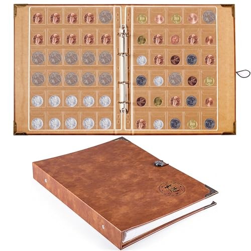 Coin Collection Book Holders for Collectors 2024, 600 Pockets Coin Organizer