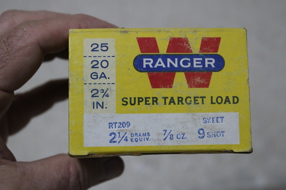 WINCHESTER RANGER SHOTGUN SHELL BOX 20 GA EMPTY