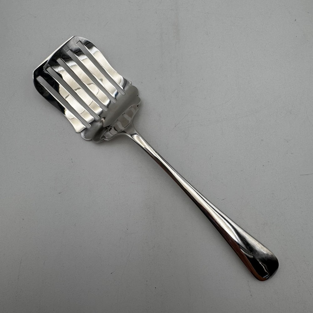 J L Silverplate Sheffield England Aspagagus Server 8.25" x 2" VTG