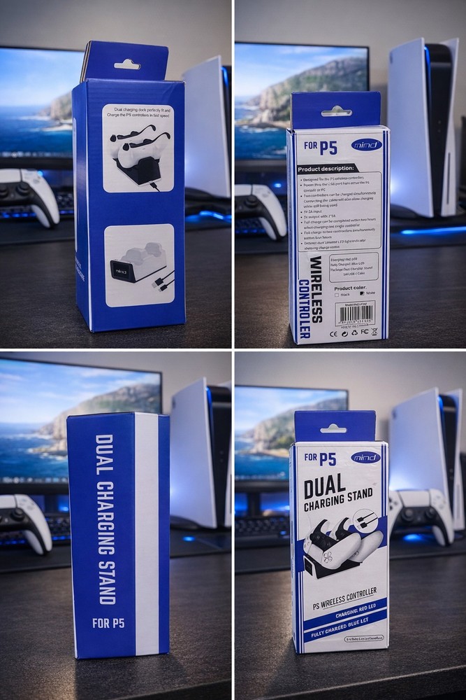 Dual Charging Stand wireless controllers & Charging Stand for PS5 BUNDLE Saving