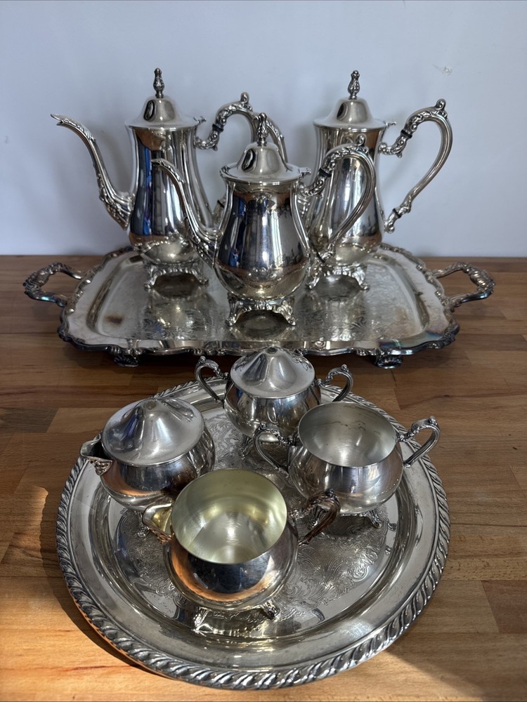 ONEIDA SILVERPLATE  COFFEE TEA SET USA 9 PIECES
