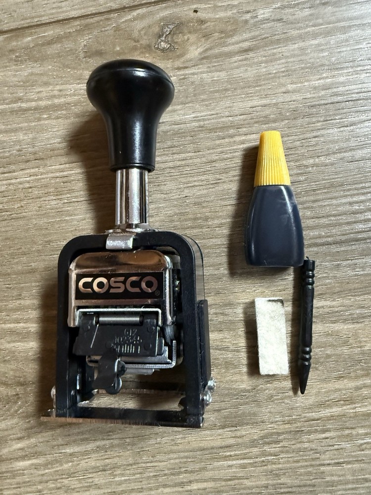 COSCO 2000PLUS Automatic Numbering Machine 6-Digits, 8 Modes Black Ink (026138)