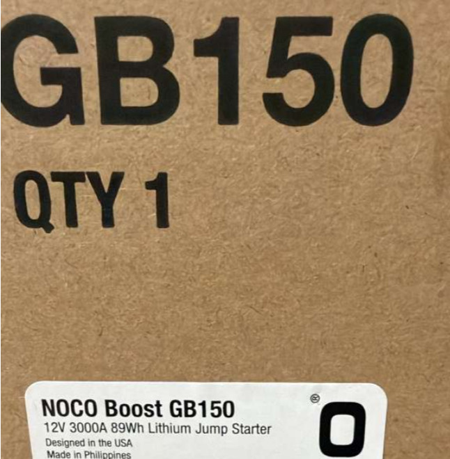 NOCO Boost Pro GB150 3000A 12V UltraSafe Portable Lithium Battery Jump Starter