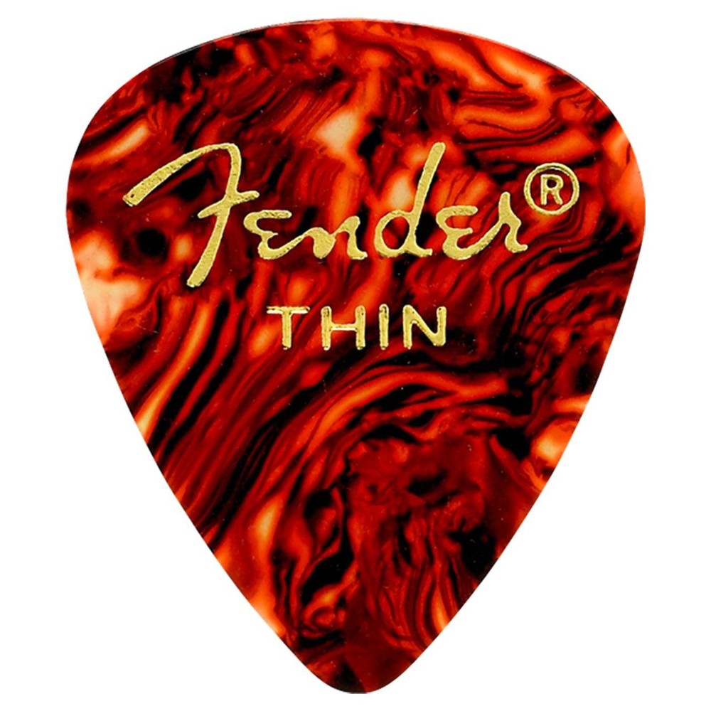 Used Fender 351 Shape Thin Classic Pick, 12-Pack