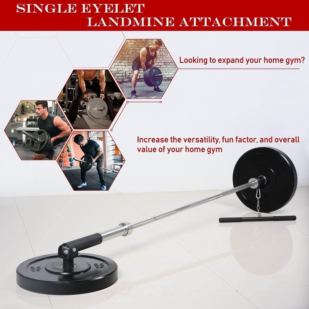 T-Bar Row Platform Post Insert Landmine Attachment – Landmine Row Handle Barbell